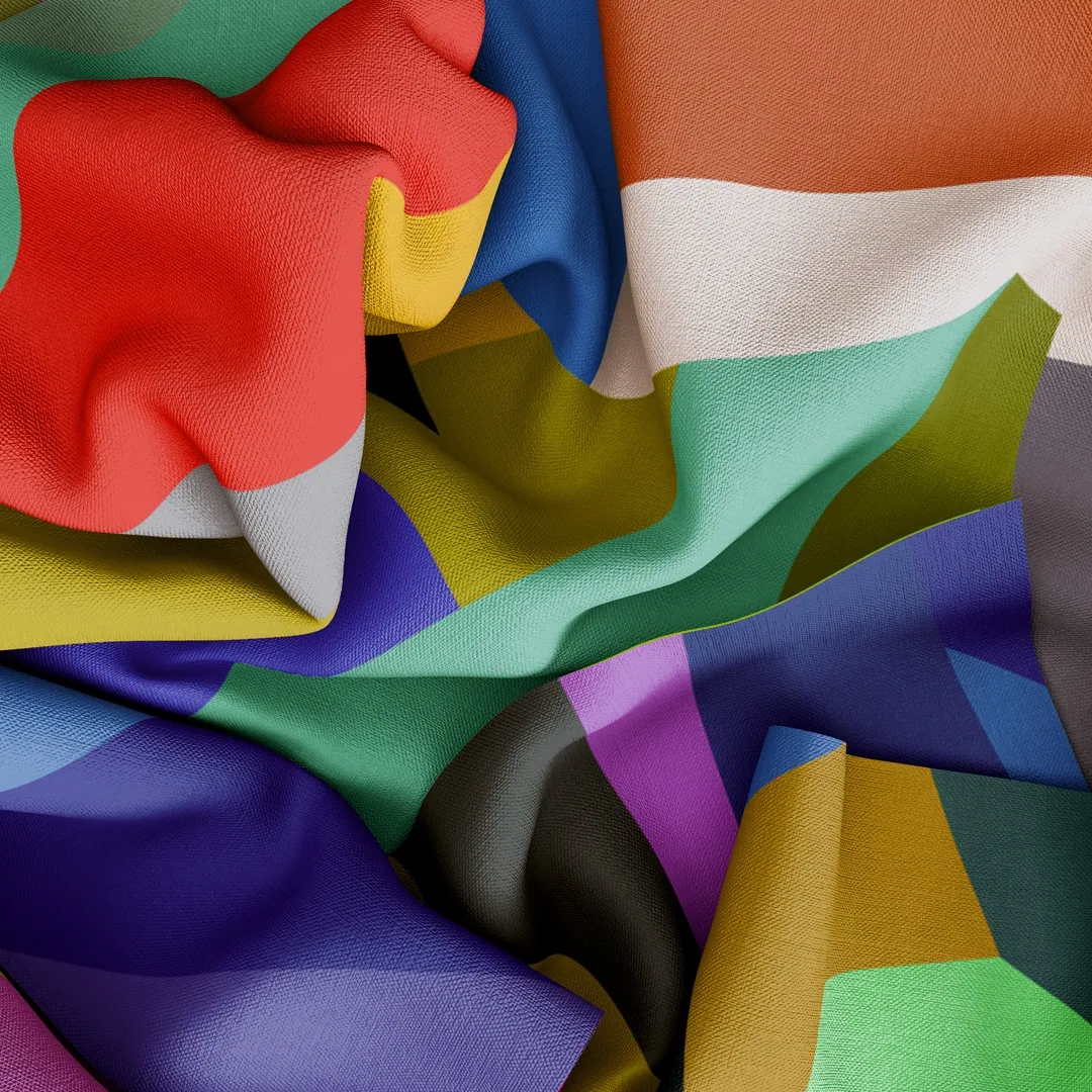 KOLLAGƎ on Fabric.