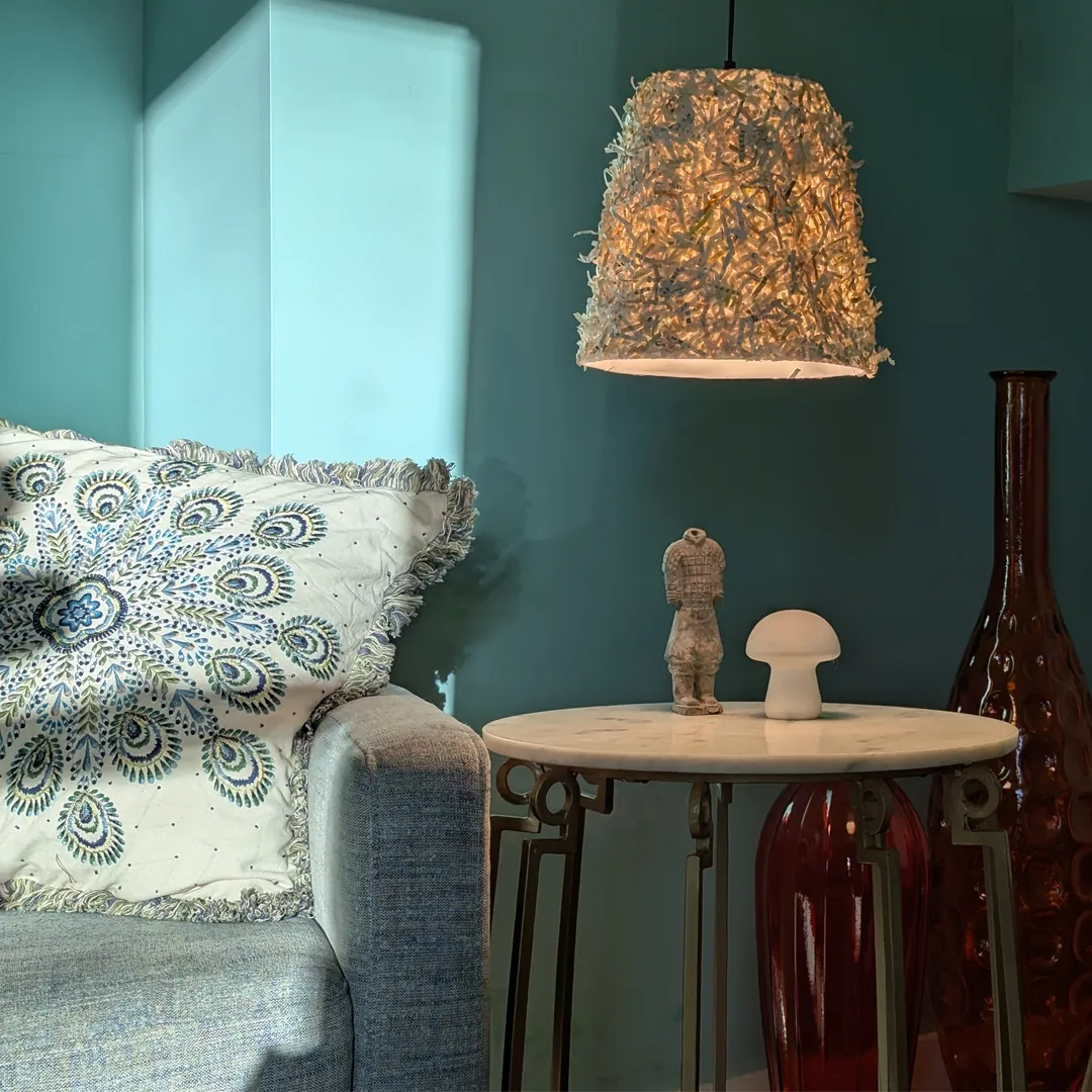 FETTi Natural and silver light fixture by Giles Runeckles.
