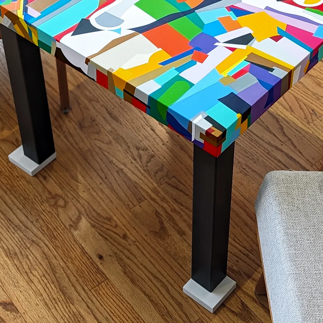 KOLLAGƎ infused Side-Table from industrial waste, Vancouver BC.